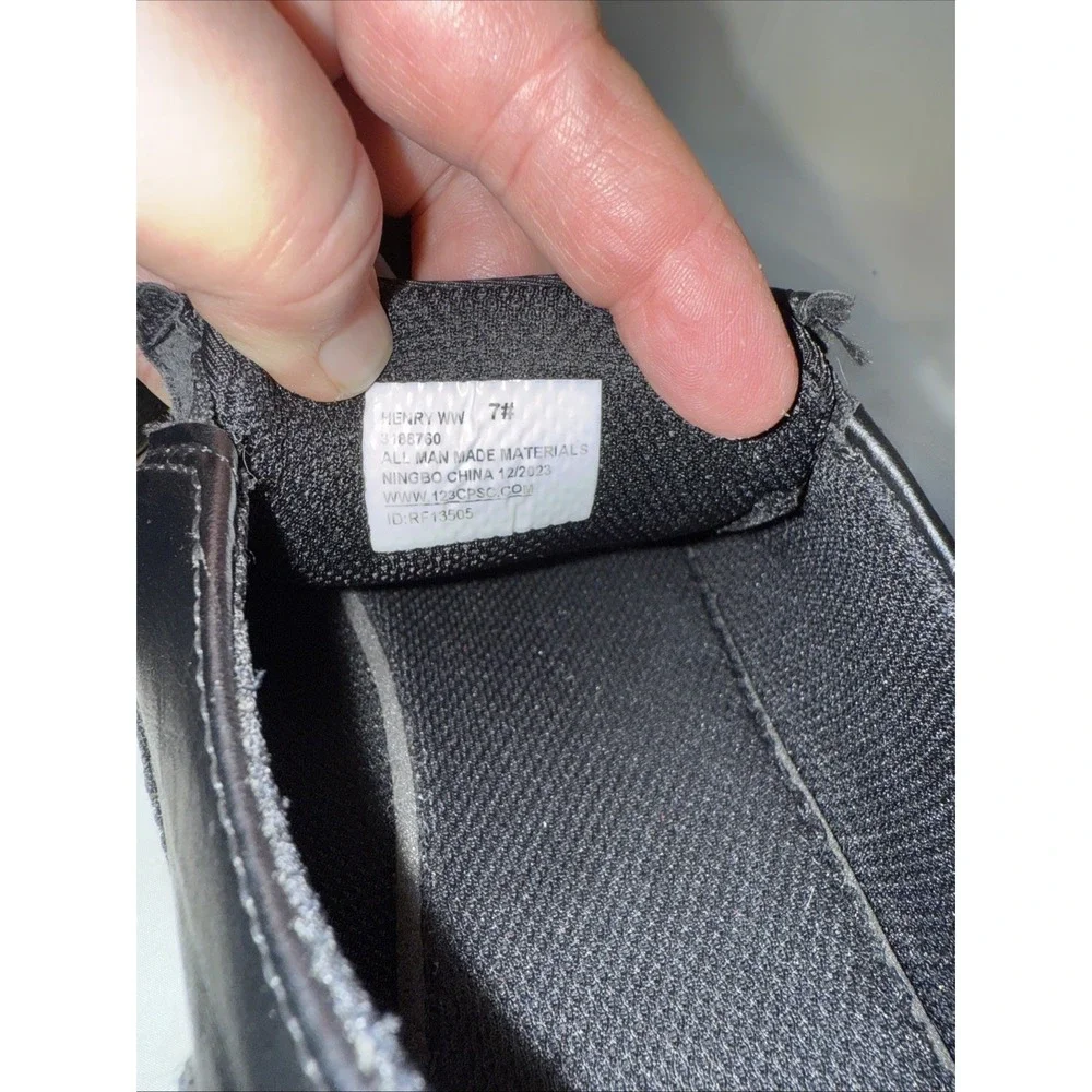 Vostey Men's Oxfords Sz 7‎ M Black Casual Dress Shoes BMY641